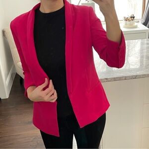 a.n.a Women's Hot Pink Blazer